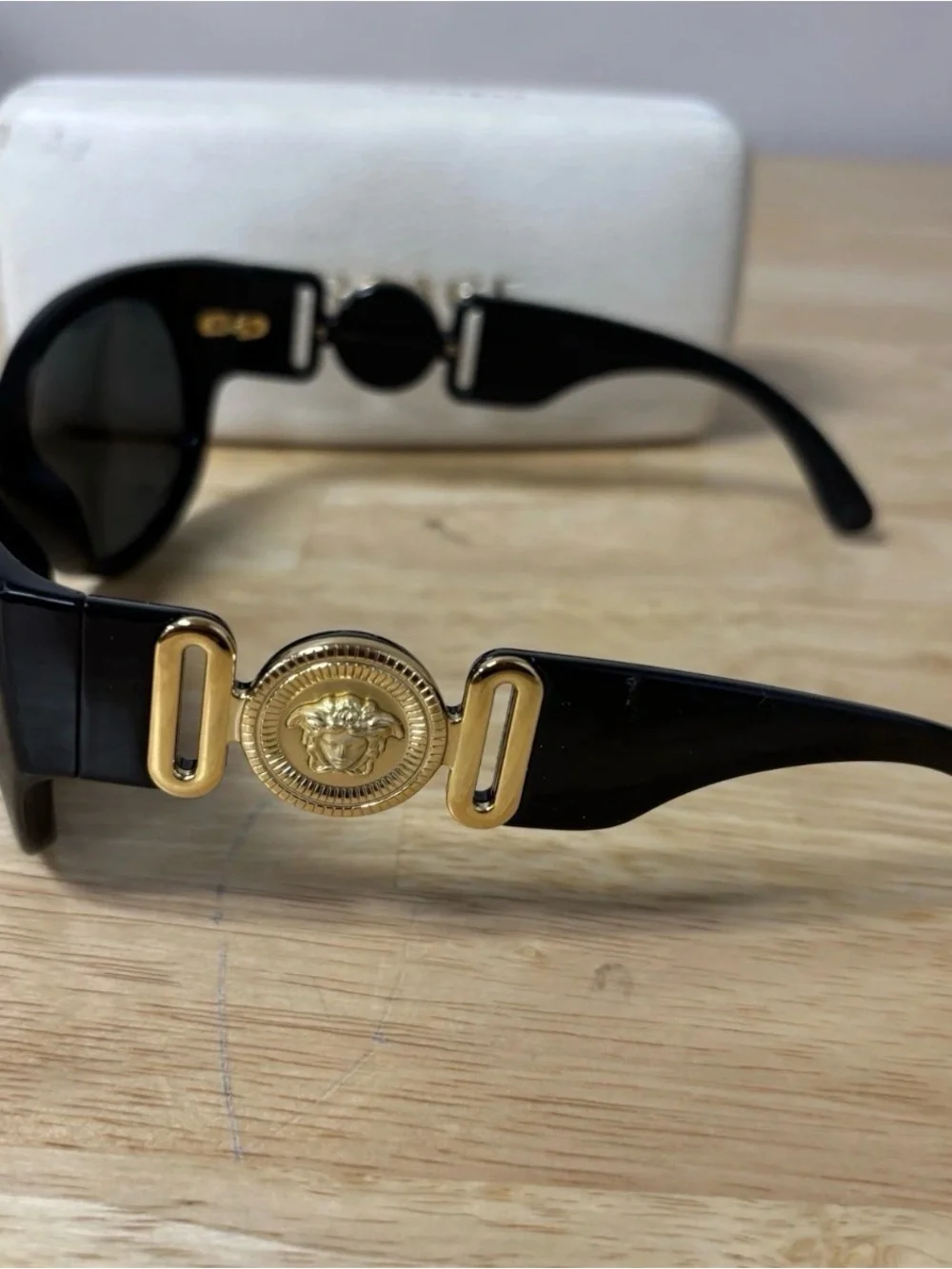 Versace Medusa Mod 4265 Iconic Archive Edition Black Gold Sunglasses Biggie